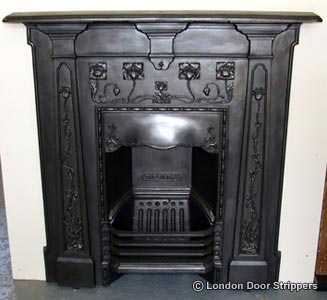 fireplace after restoration